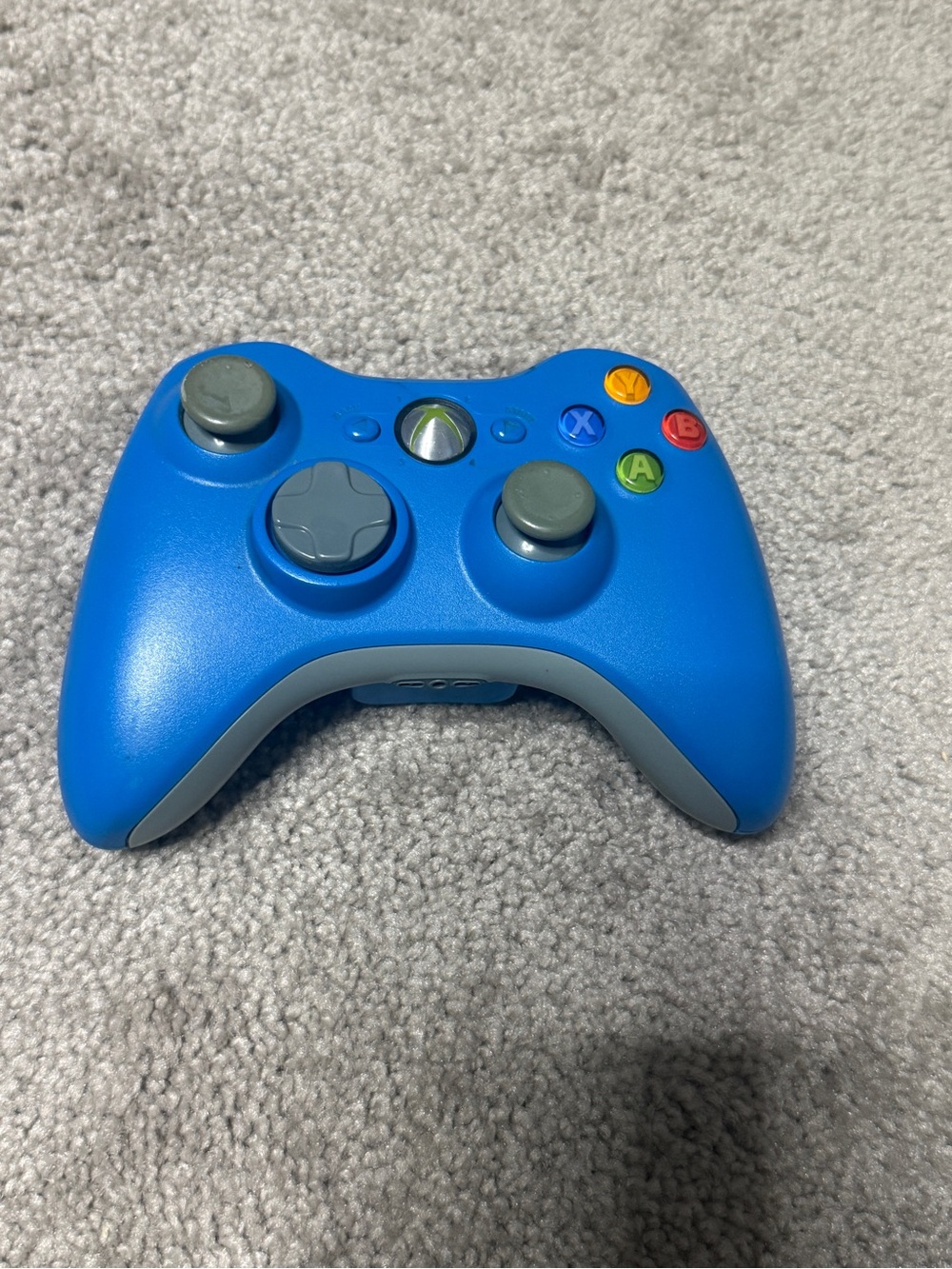Microsoft Xbox Wireless Controller in Bright Blue with Gray Accents OEM